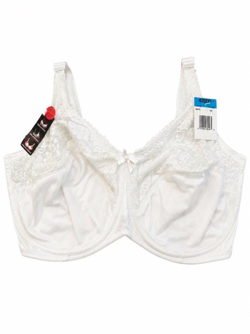 NWT Lilyette by Bali 0428 Minimizer Bra White 42DDD